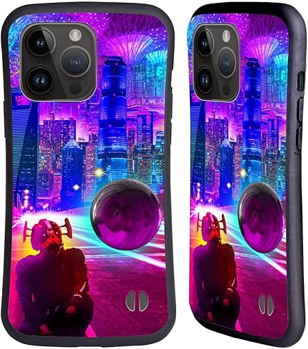 Head Case Designs Officially Licensed Dave Loblaw Synthwave Street Sci-Fi and Surreal Hybrid Case Compatible with Apple iPhone 15 Pro Max