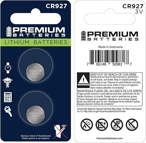 Miniatura 2 de Pilas de litio CR927 de 3V para monedas, seguras para niños (paquete de 6)
