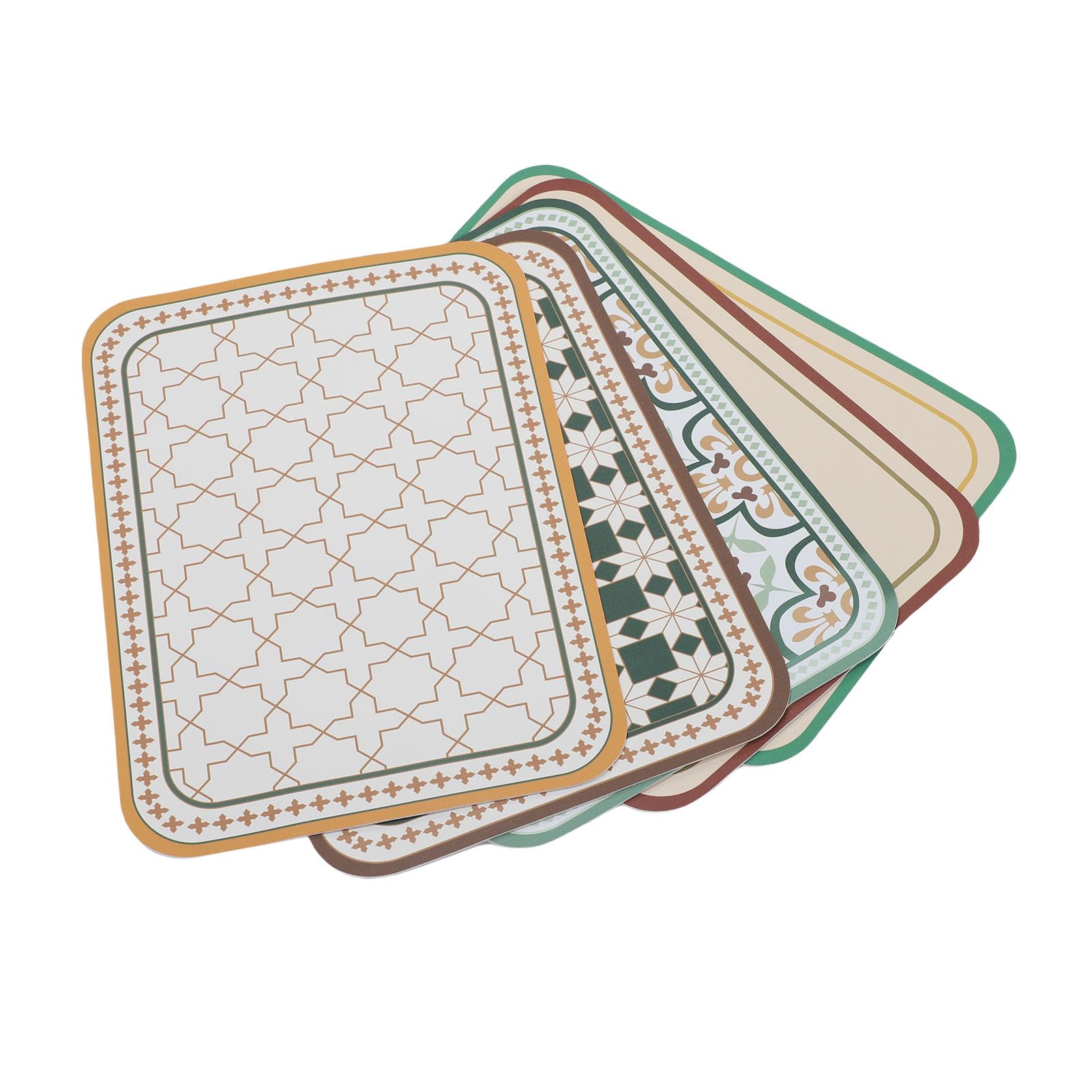 Lot de 5 sets de table en cuir synthétique durable pour repas