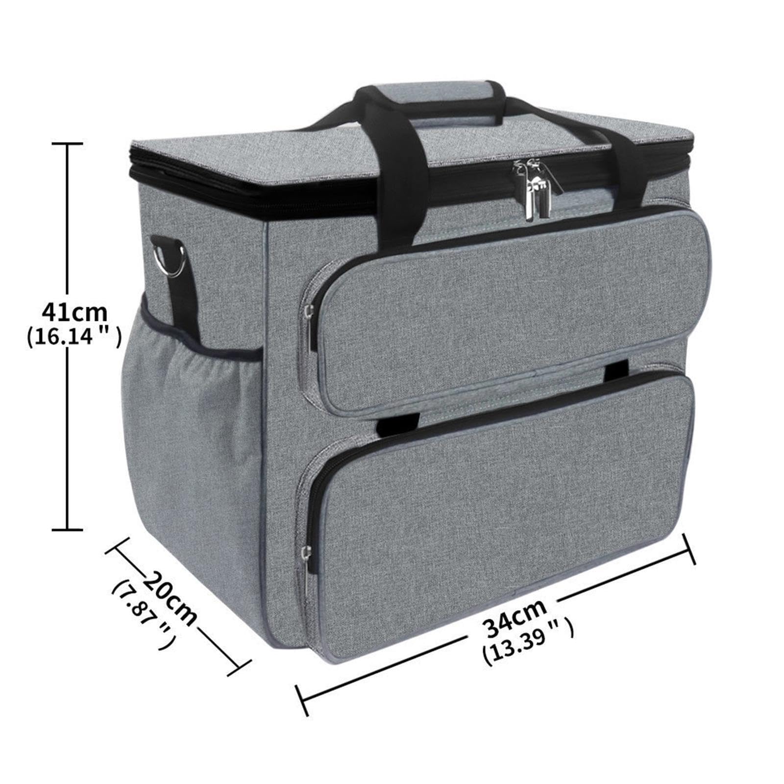LIXSAZSE Estuche de costura con compartimentos con cremallera para una | organización óptima. Gran capacidad y múltiples bolsillos. Asa de viaje para