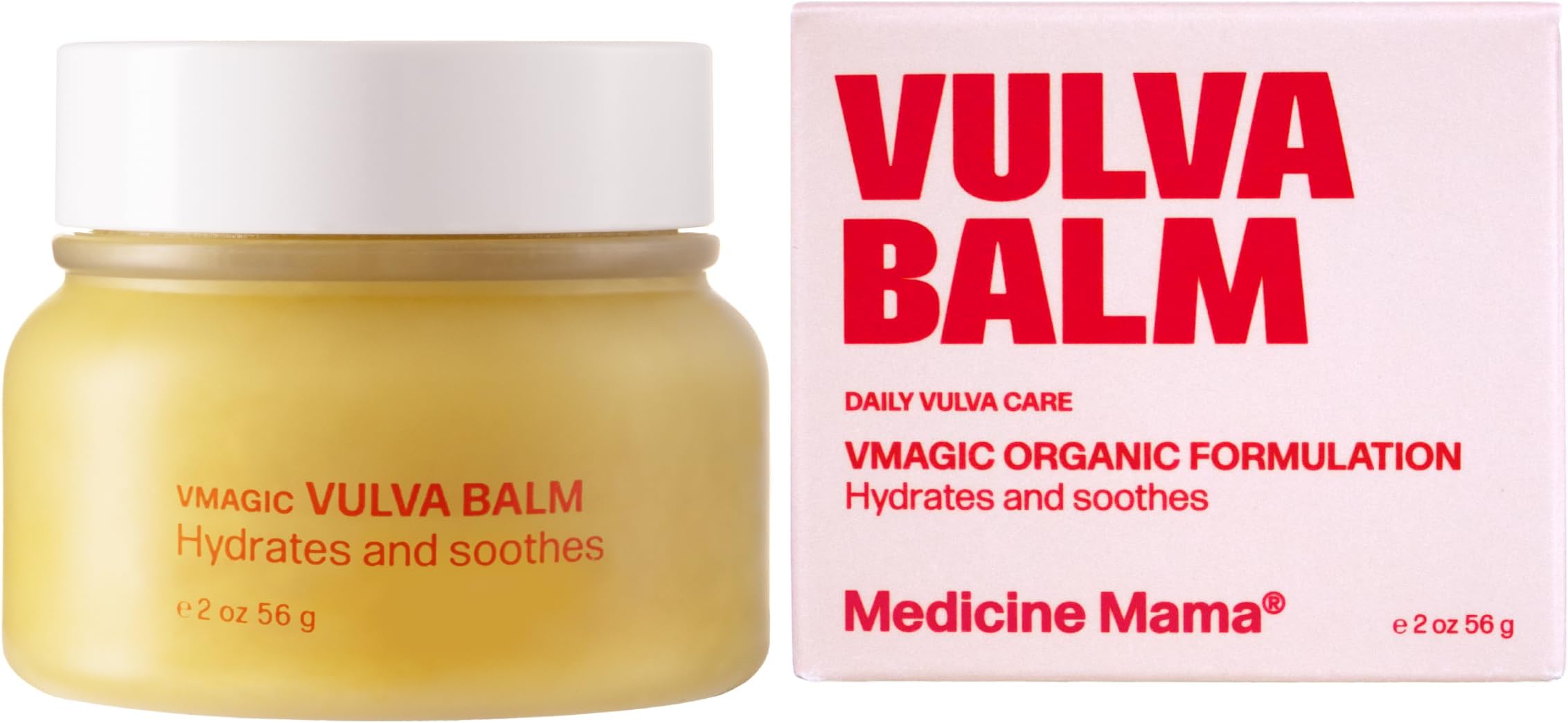 VMAGIC by Medicine Mama Organic Vulva Balm – Intimate Skin Care, Menopause Support – Relieves Feminine Dryness, Itching & Irritation – Hormone Free, Vaginal Moisturizer for Women – 2 oz