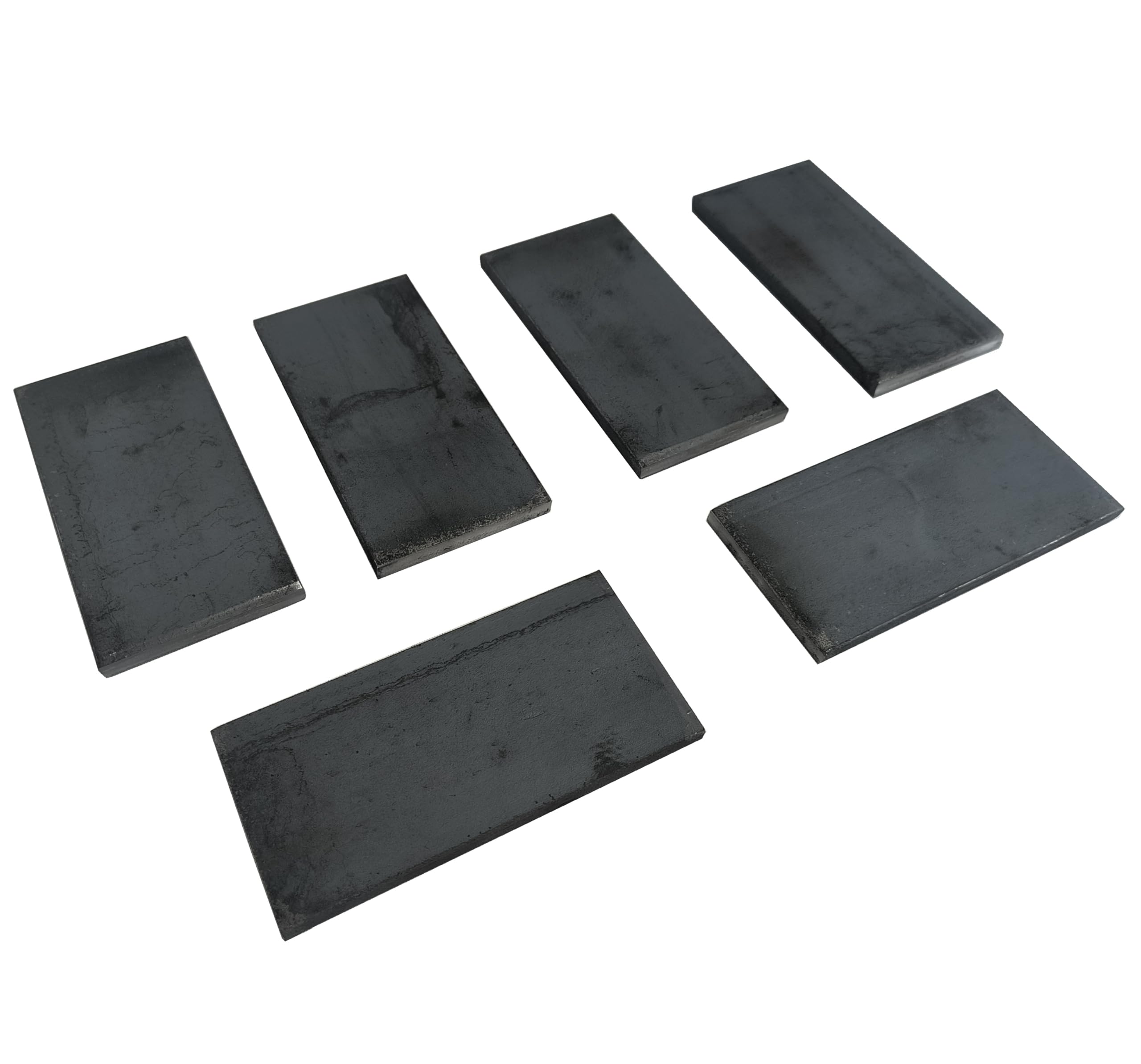 Cupones de soldadura para práctica de soldadura, 2 x 4 pulgadas (2 x 4 pulgadas), acero suave de 1/4 pulgadas, paquete de 6