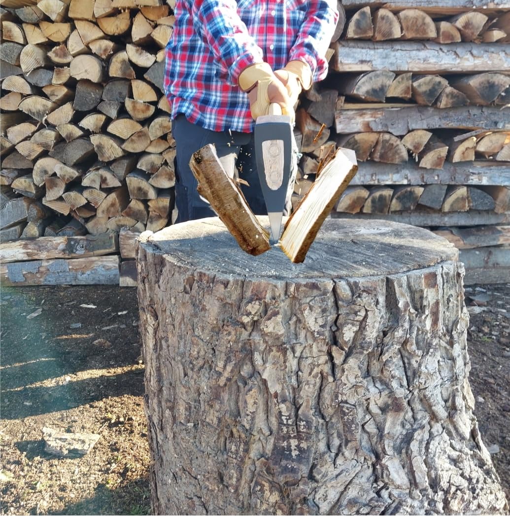 Bison Siekiera rozłupująca Profiline 1250 g, długość 500 mm, ze stalową tuleją ochronną trzonka, spełnia najwyższe wymagania w zakresie jakości, odporności i funkcjonalności.