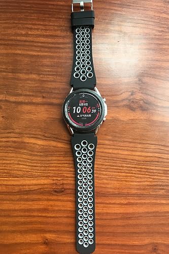 Miniatura 4 de SANXIULY Compatible con Galaxy Watch 3 de 1.77 y 1.81 pulgadas, se adapta a las lengüetas de reloj de 0.86 pulgadas para reloj deportivo de