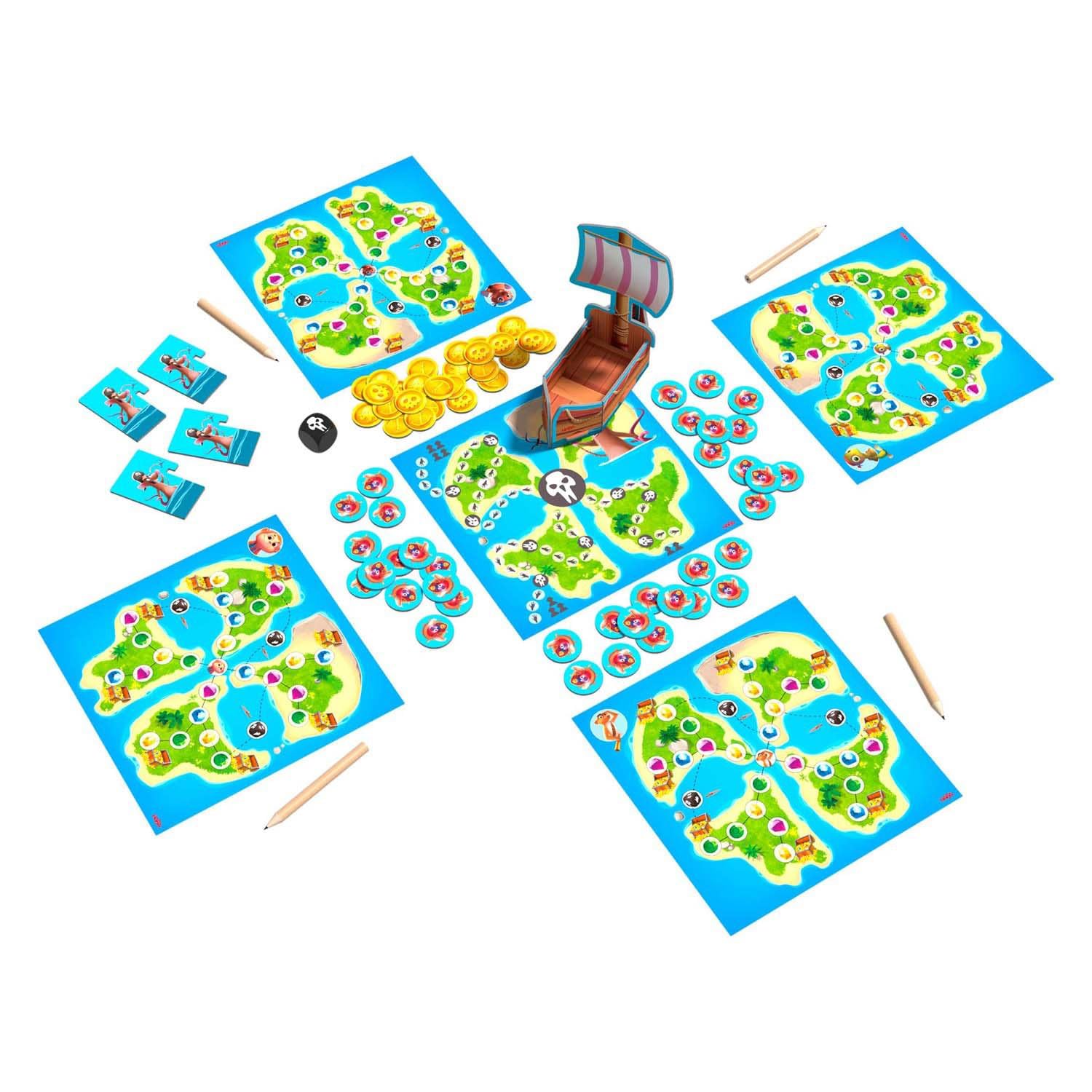 Haba gioco da tavolo Avventura pirata dell'isola del Teschio per bambini
