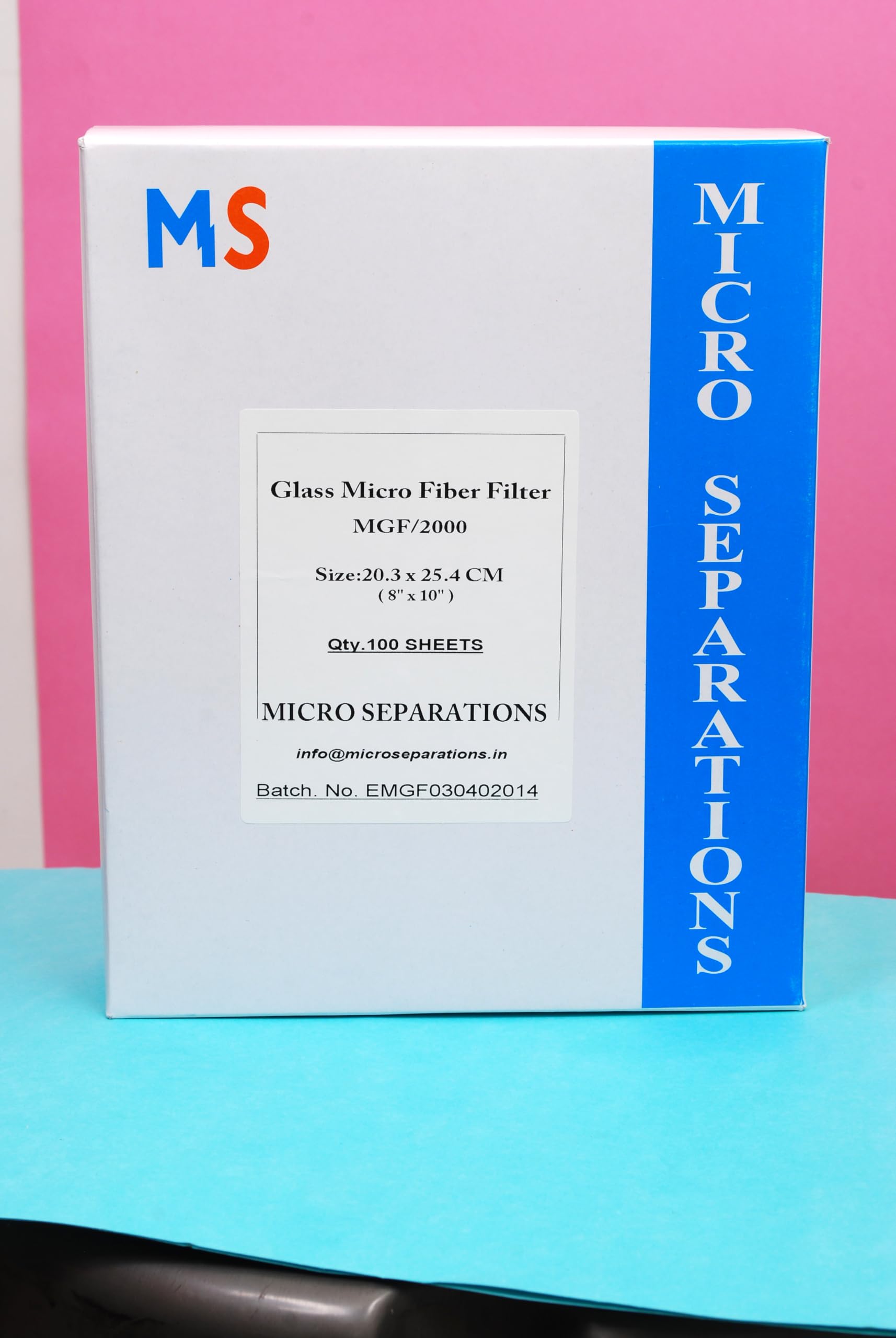 Micro Separations MGF/2000 Glass Micro Fiber Filter 20.3x25.4cm | 100% Borosilicate Glass, PM-10 Air Sampling, 500°C Heat Resistant, 100 Sheets, High Flow Rate-picture-10
