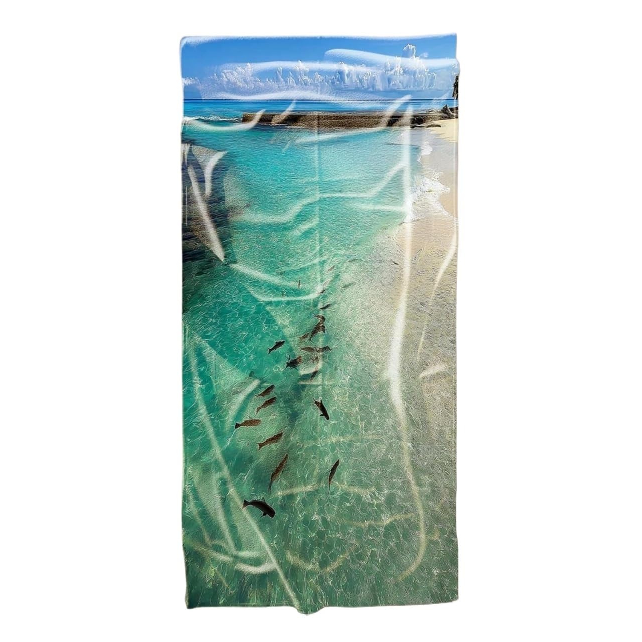 LYVQZPWLR Microfibre Beach Towel， Beach Towel Multiple Sizes Quick Dry Absorbent Lightweight Sandproof Travel(80x160 cm)