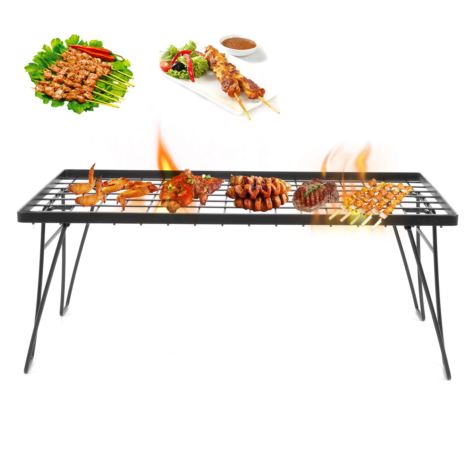 Tavolo da barbecue pieghevole. La griglia portatile per esterni elimina la configurazione disordinata. Tavolo per barbecue per campeggio, picnic, escursionismo, barbecue. Piastra di