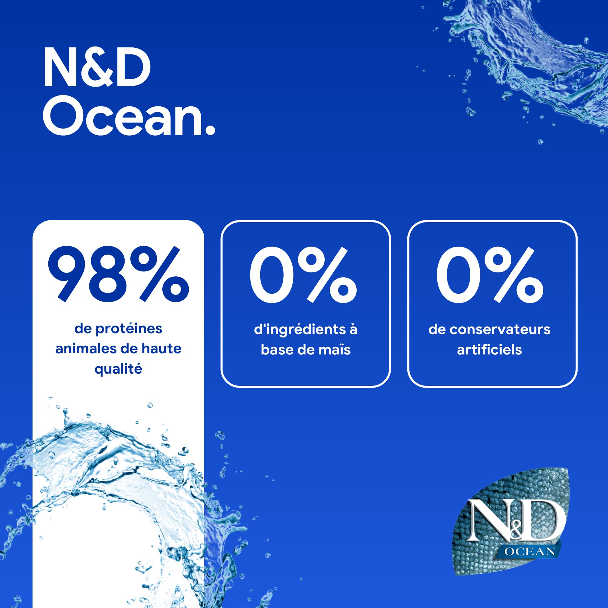 N&D Ocean Morue, Crevette, Potiron & Melon Chaton 5.00 kg