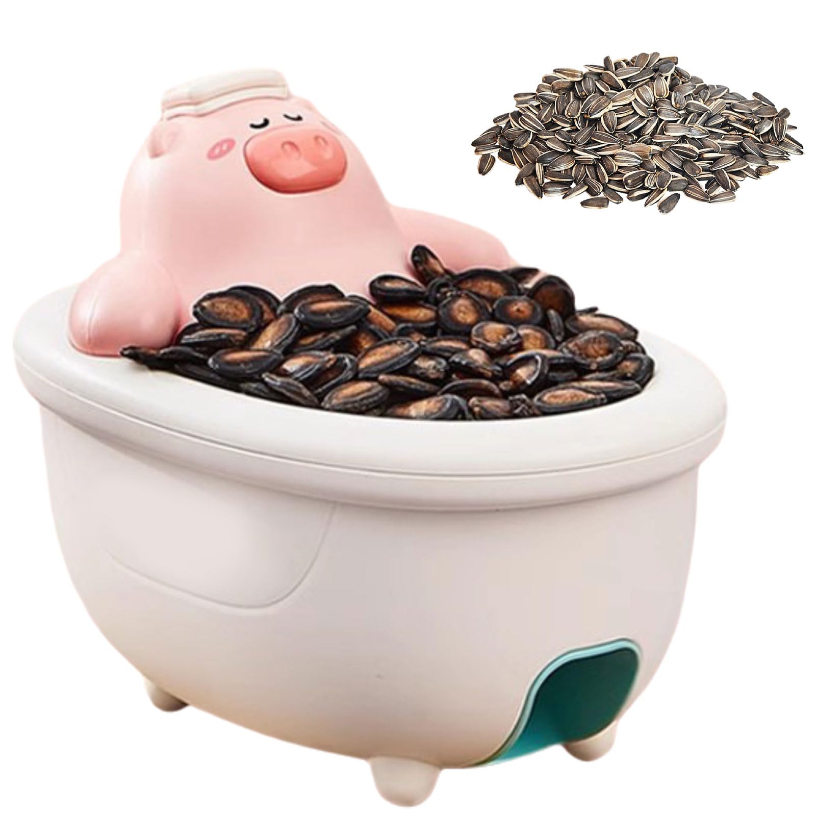 Zboli Red Electric Melon Seed Machine, Cute Pigs Automatic Sunflower Seed Peeling Machine, Lazy Opener Shelling Gedgets, For Watermelon Seeds, Original Melon Seeds, Large Melon Seeds, Etc