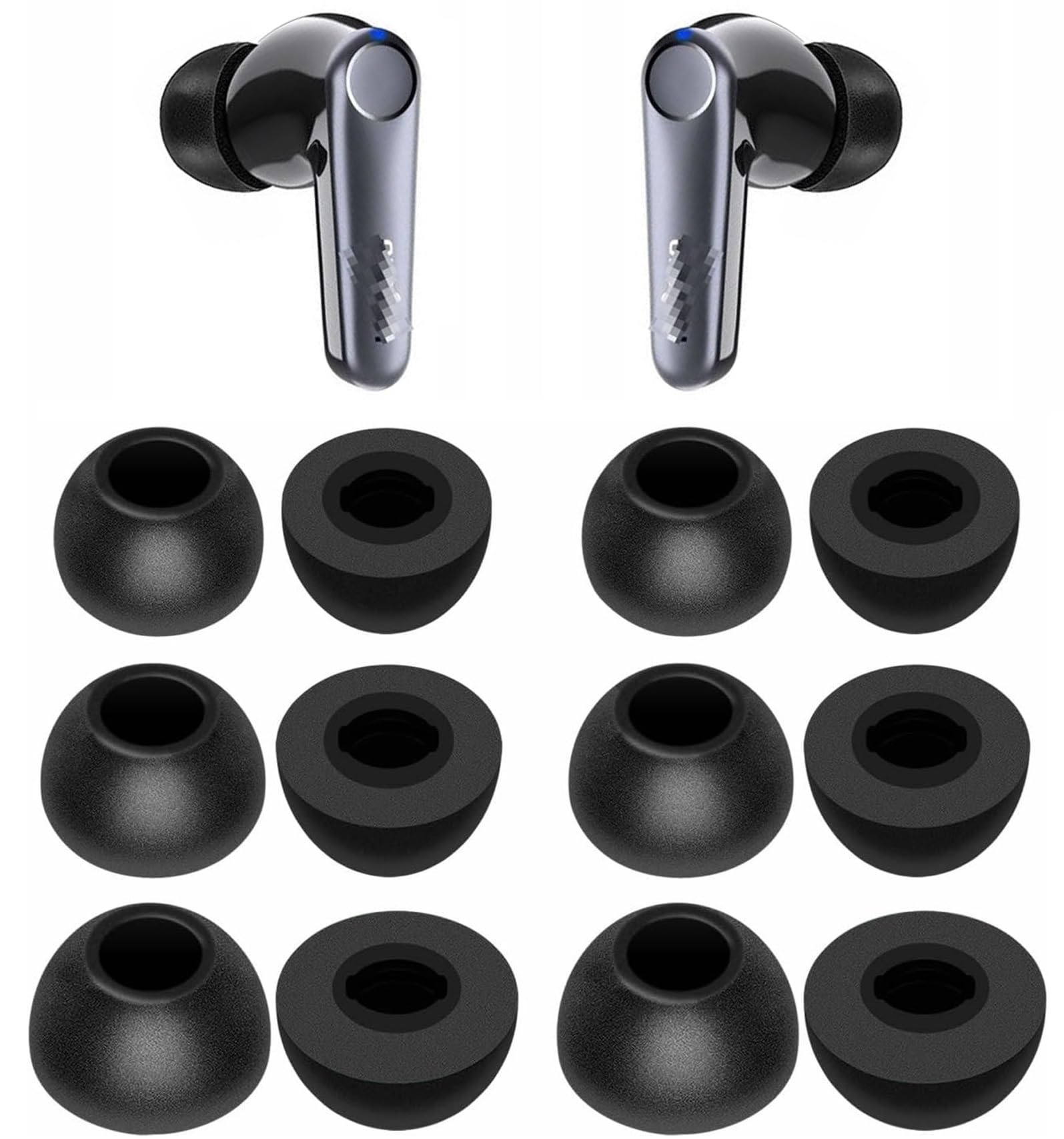 Amazon.com: Foam Ear Tips Noise Canceling Memory Foam Eartips Ear
