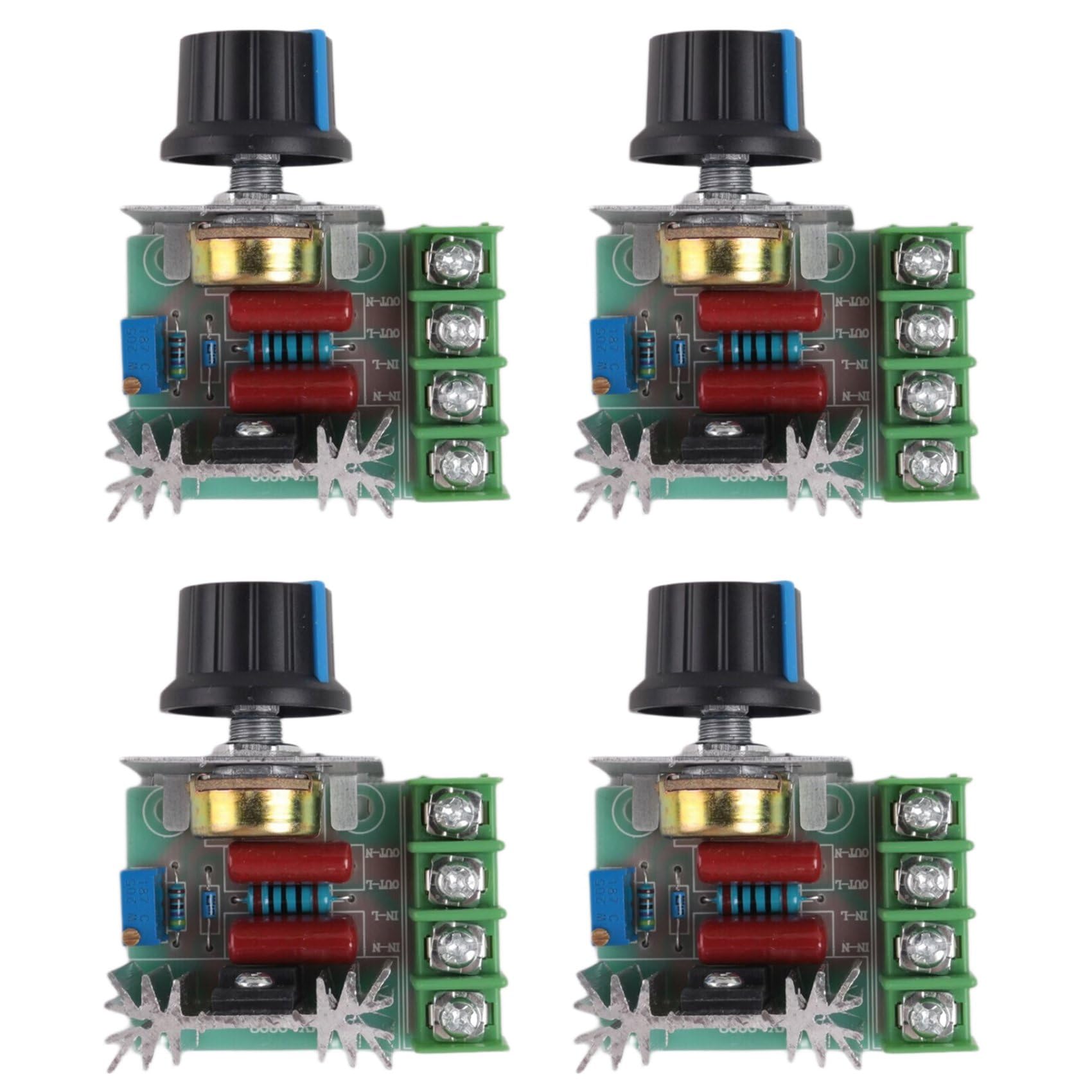 Jnchdghwa As Shown 4X Regulator Of Voltage Controller Speed Dimmer Scr 2000W Ac 220V