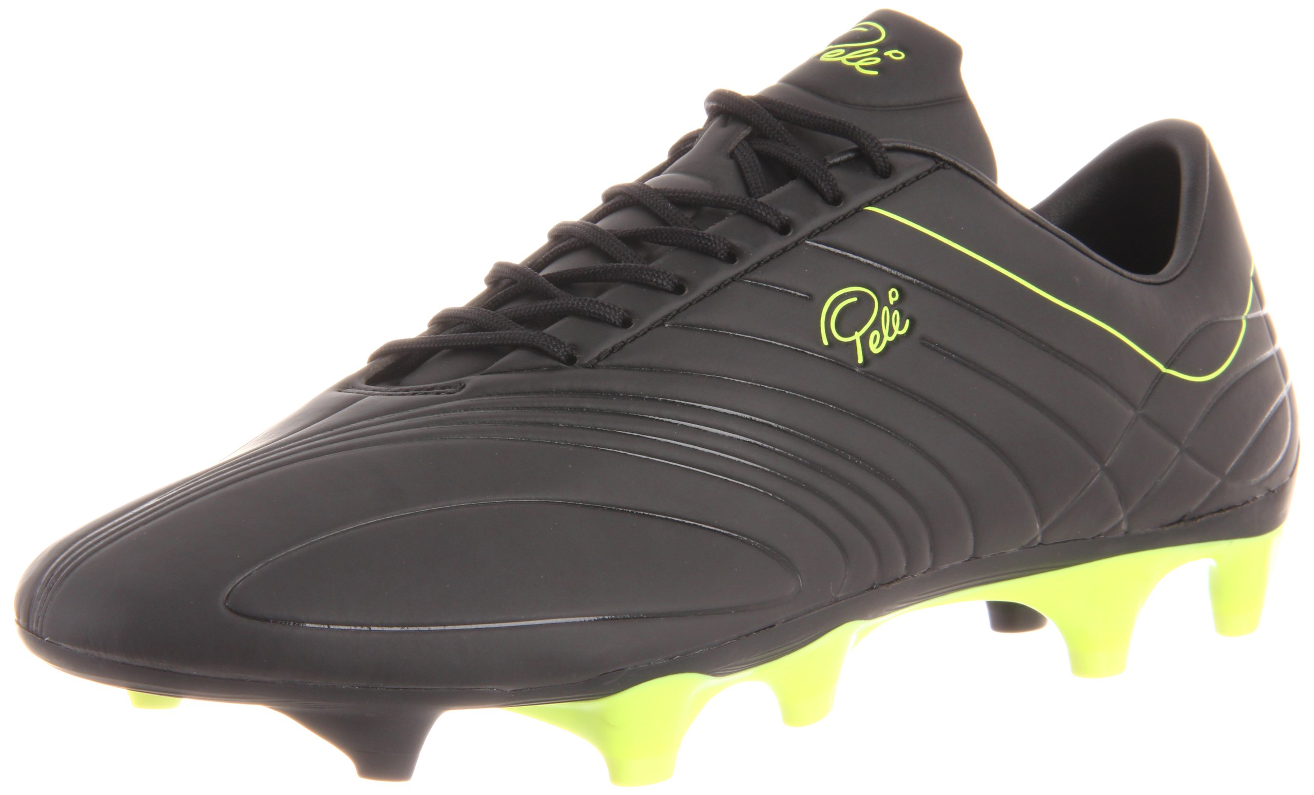 Pele Men's Trinity FG SL-M, Black/Neon Green, 6 S US