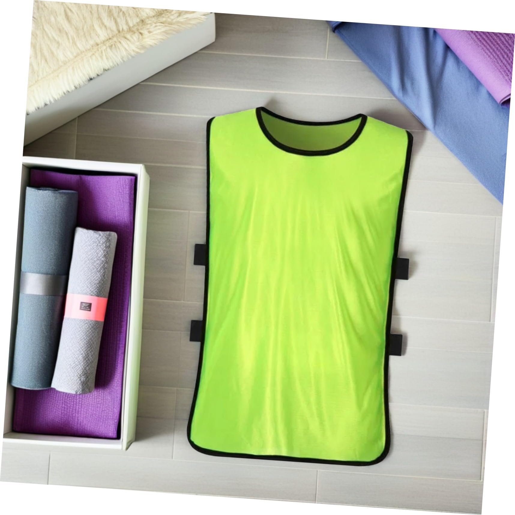 12 Stück Mesh Trainingsleibchen für Kinder und Erwachsene, Polyester