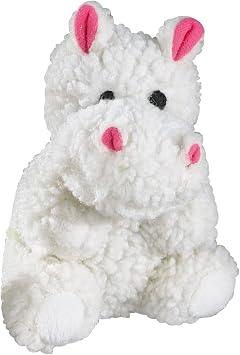 Zanies Fleecy Friend Dog Toys, 6" Hippo