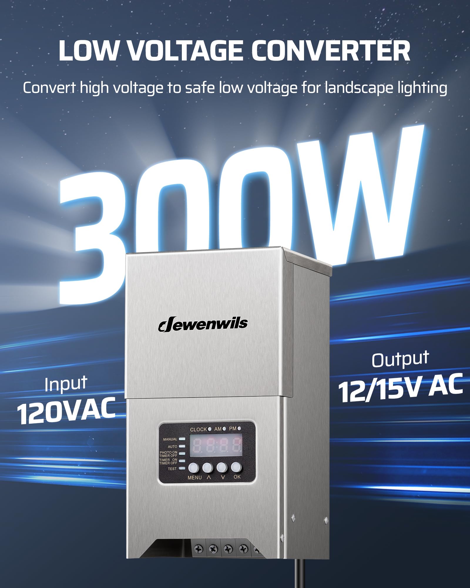 DEWENWILS Transformateur 300 W HSLT05H