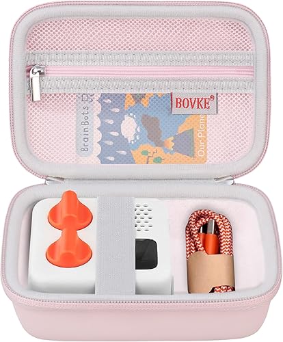 BOVKE Estuche de transporte para máquina etiquetadora MARKLIFE P11, mini impresora térmica compacta portátil, bolsillo de malla adicional para