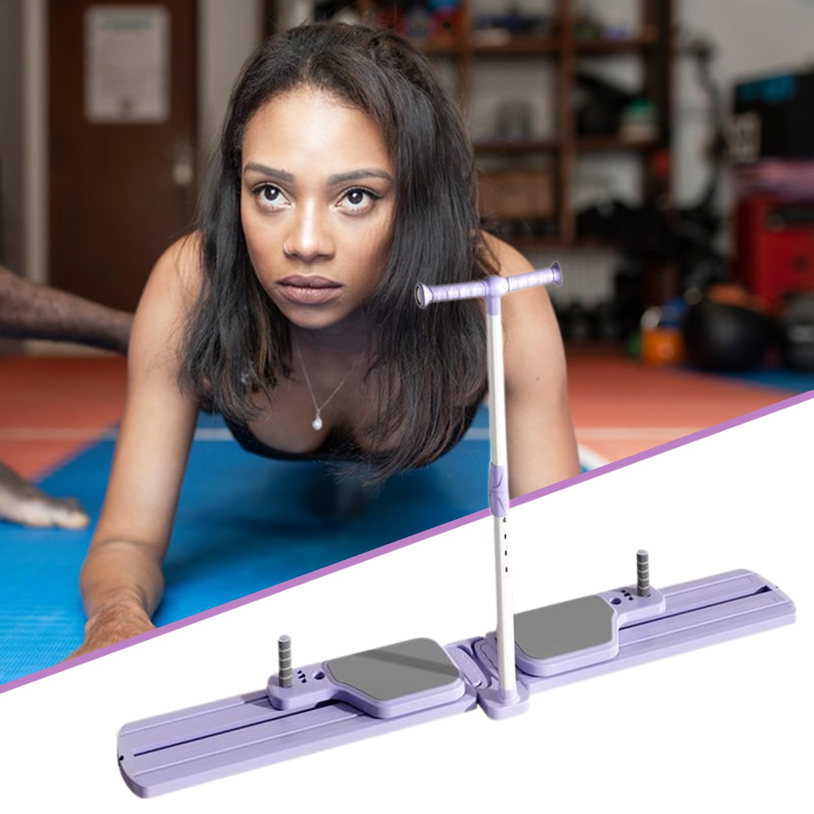 Máquina de Esquí Equipo de Ejercicio - Equipo de Entrenamiento de Piernas Separadas - Máquina de Esquí para Fortalecimiento y Moldeo Corporal Cardio Pilates Yoga Rehabilitación Entrenamiento