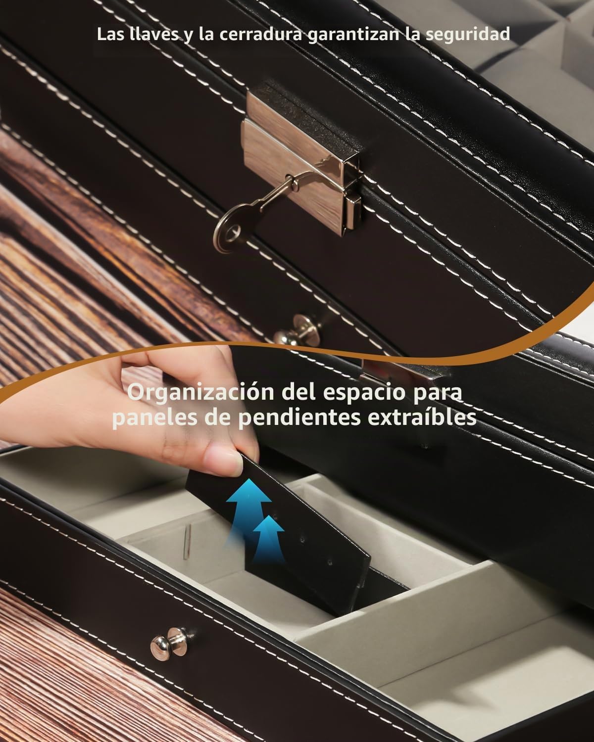 Uten Caja de 12 Relojes, Doble Capa, Estuche de Exhibición para Colección de Joyas