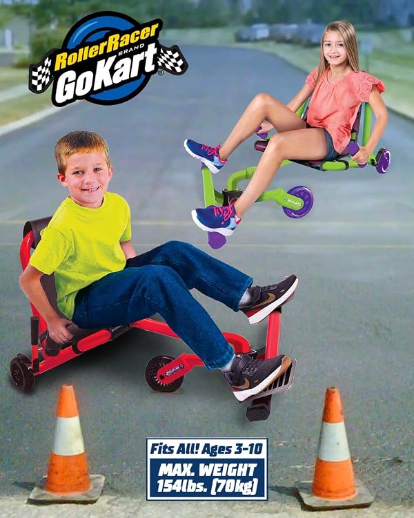 Roller Racer Go Kart, Swing Side-to-Side for Amazing Ride, Powered by Zig-Zag Motion, Rides on Any Hard Surface (Indoors and Outdoors) by Roller Racer - Image 7