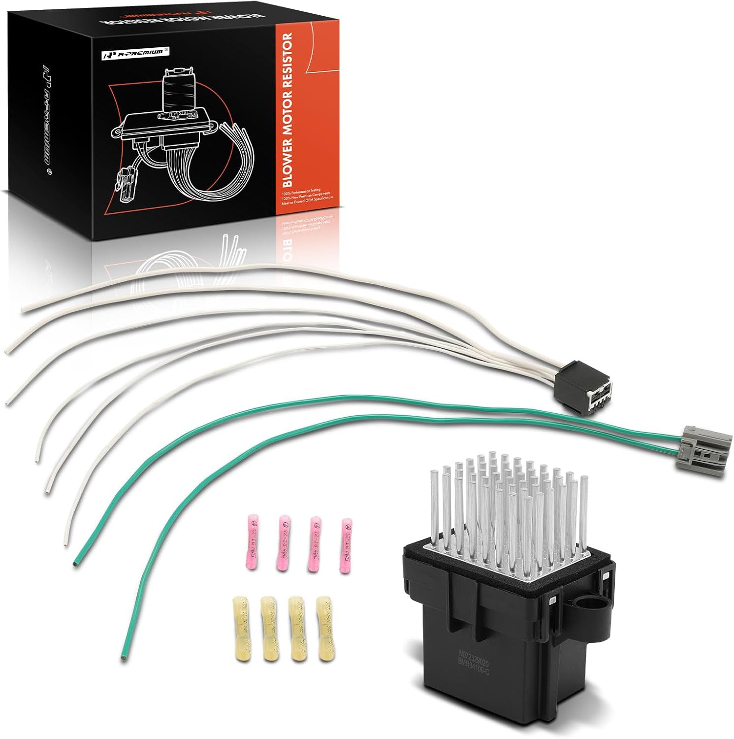 A-Premium Front HVAC Blower Motor Resistor Compatible with Dodge Grand Caravan, Charger, Durango, Challenger, Magnum & Chrysler Town & Country, 300, Pacifica & Jeep Grand Cherokee & Ram C/V