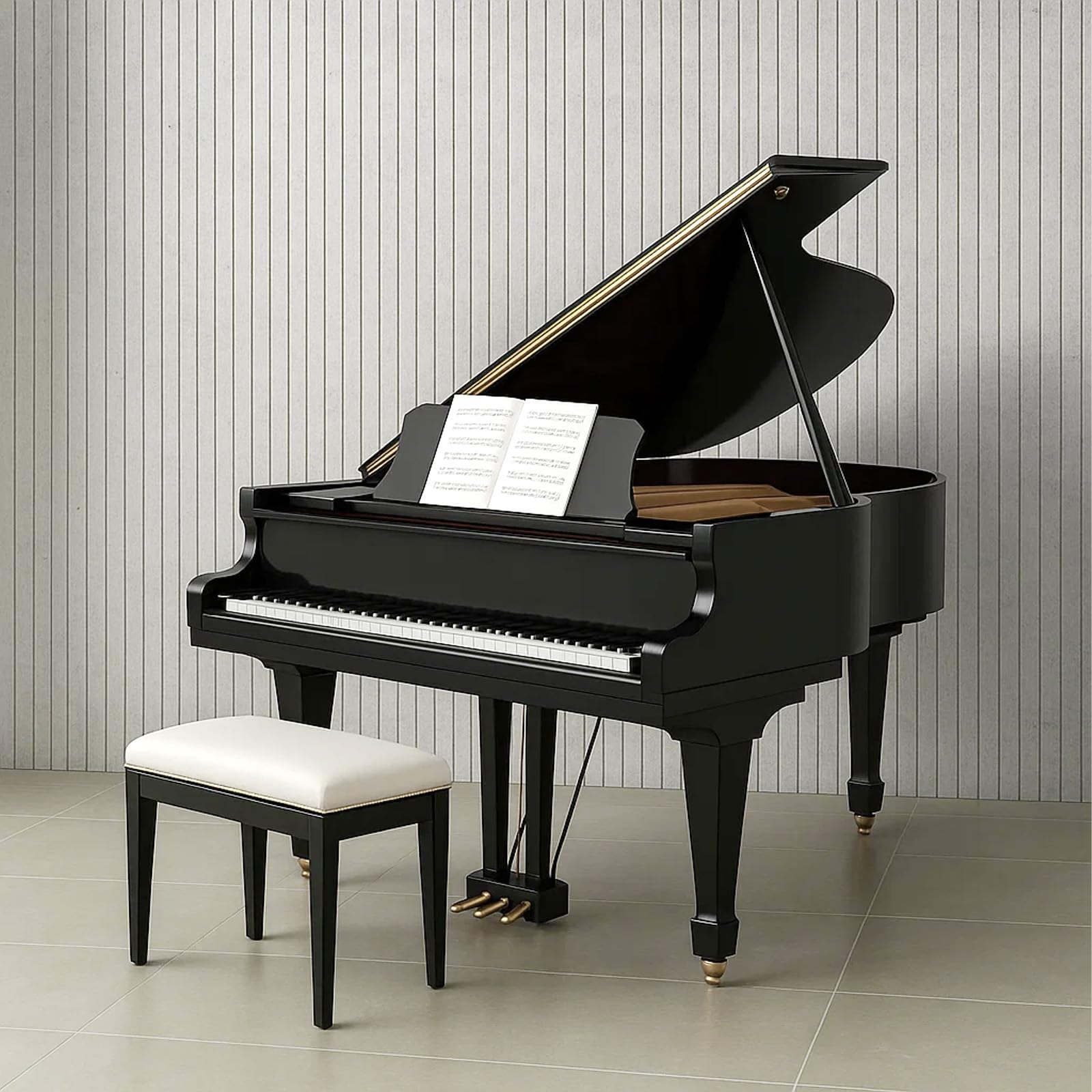Youyijia 8 Stücke Akustikpaneele selbstklebend, 120x60x0.9cm, Schalldämmung Schallschutz wand Schallschutzplatten Akustikplatten für Tonstudio, Büro, Studio und Wanddekoration, Grau