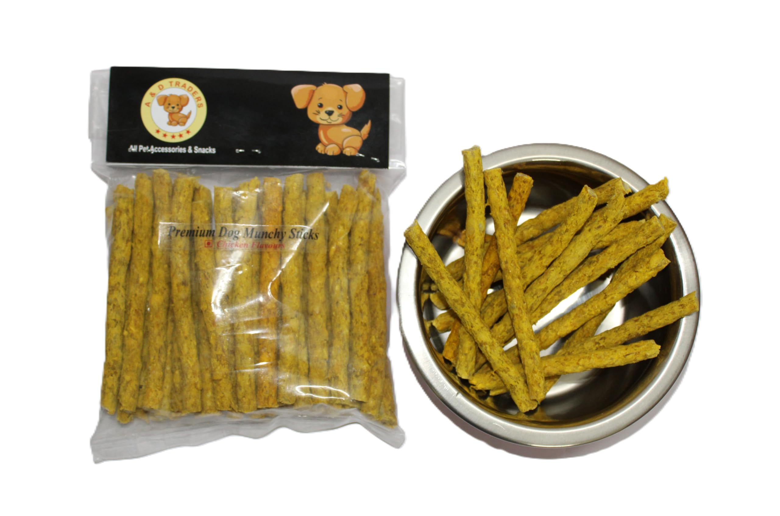 A&D Traders Delicious Chicken Flavor Chew Sticks Munchy for Dogs/Puppies| Dog Snacks | Dental Sticks for Dogs | Dog Treats (450 gm) (B08ZT2F6KD) Amazon Price History, Amazon Price Tracker