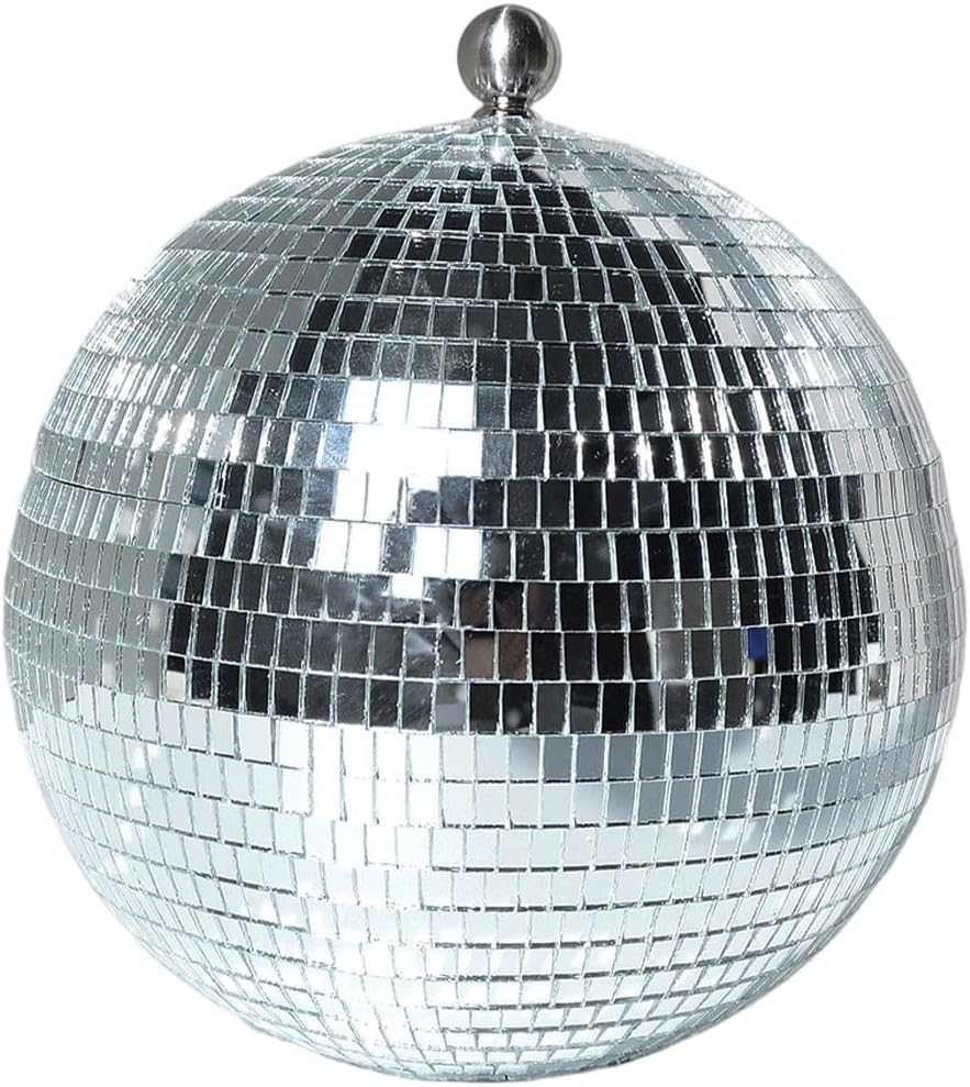 Ball Shape Ice Bucket, Reflective Wine Cooler for Chilling Beverages, Silver Mirror Drink Cooler for Parties Celebrations Cocktails, Home Bar Accessory