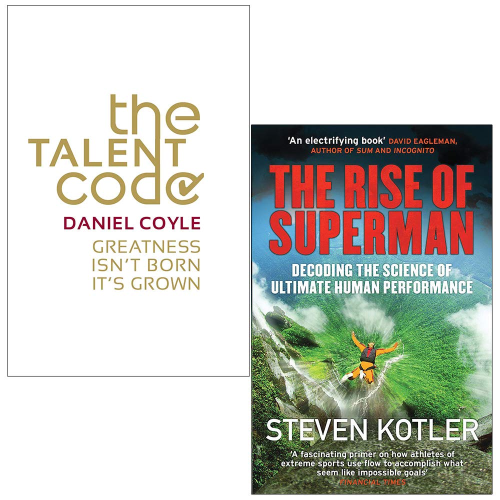 The Talent Code By Daniel Coyle & The Rise of Superman By Steven Kotler 2 Books Collection Set