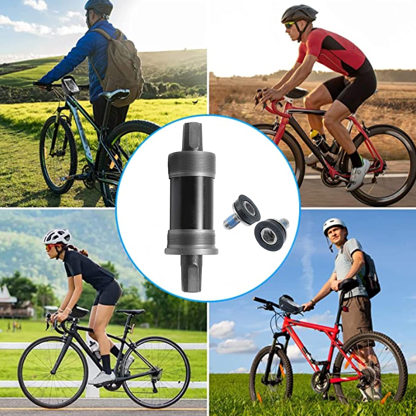 Boîtier Pédalier Meyecon BSA 68mm – Roulement Scellé, 5 Tailles D’axe, Vis étanches Incluses