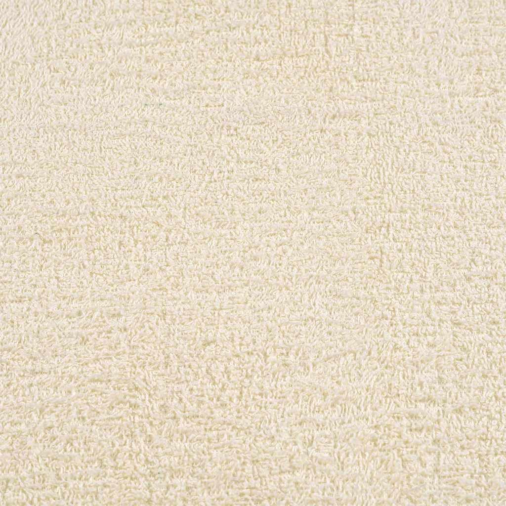vidaXL Serviettes FROGN 4 pcs crème 100x200 cm 360 g/m² 100% Coton, Serviette de Plage, Serviette d'invité, Grande Serviette de Plage, Serviette de Bain