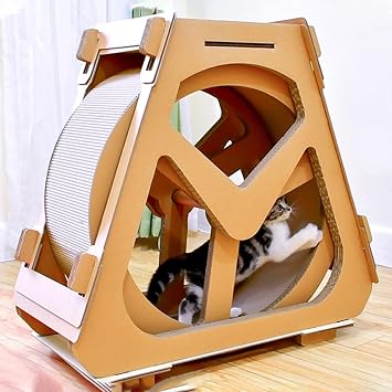 Cat Exercise Wheel - Cat Running Wheel cat Wheel Exerciser for Indoor Cats Running Spinning Toy for Small/Medium-Sized Dogs Indoor Exercise 25CM
