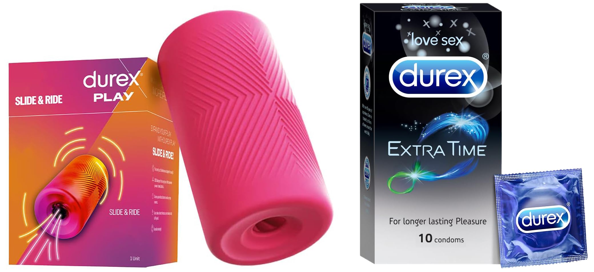 Durex Slide & Ride with Durex Condoms, Extra Time - 10 Count-picture-24