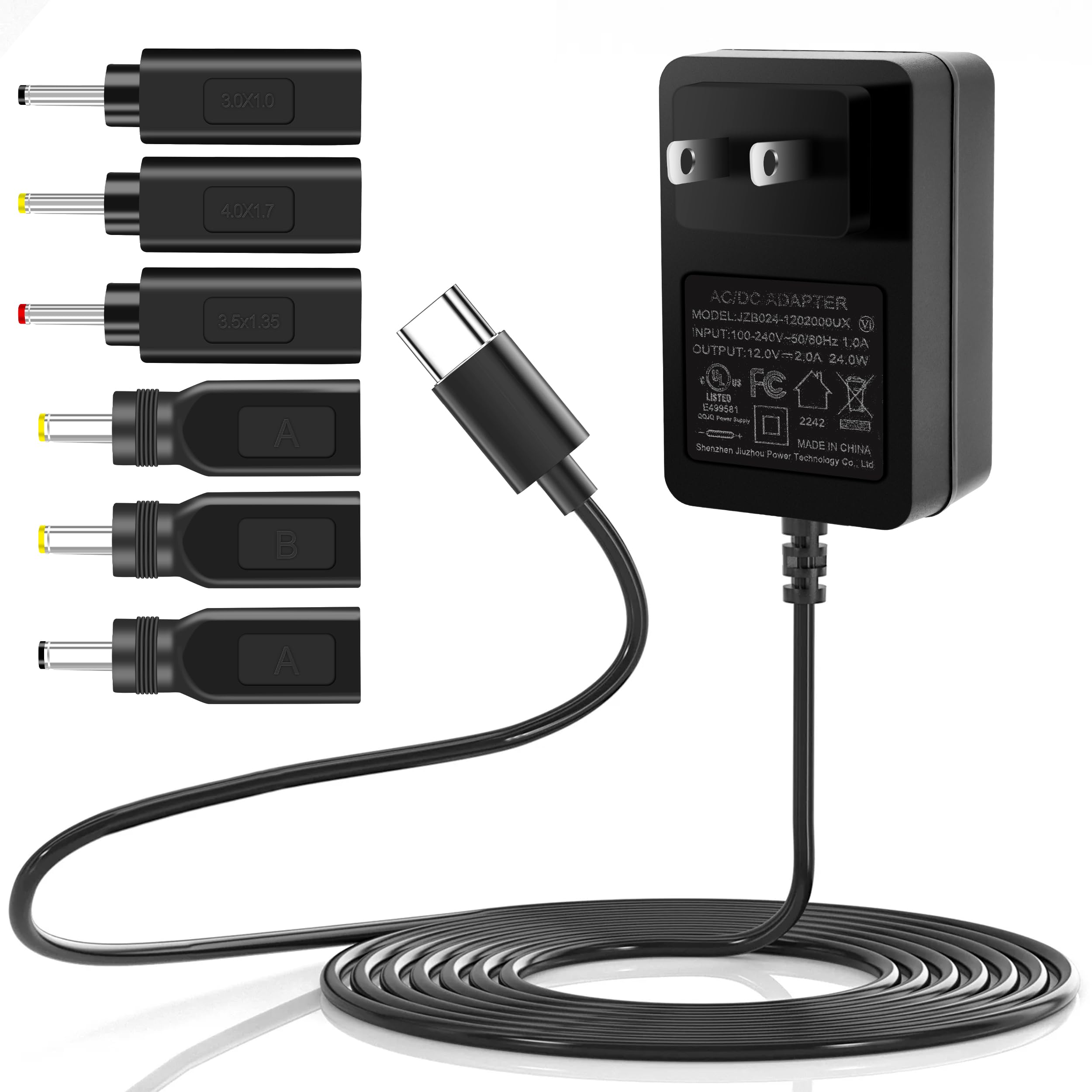Amazon.com: Type C Power Supply 12V 2A 24W Universal AC/DC Adapter