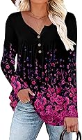 Vista 1 de Mystry Zone Womens Top Casual Blouse Button Up Ruffle Tunic Shirts Fit Flare S-3XL