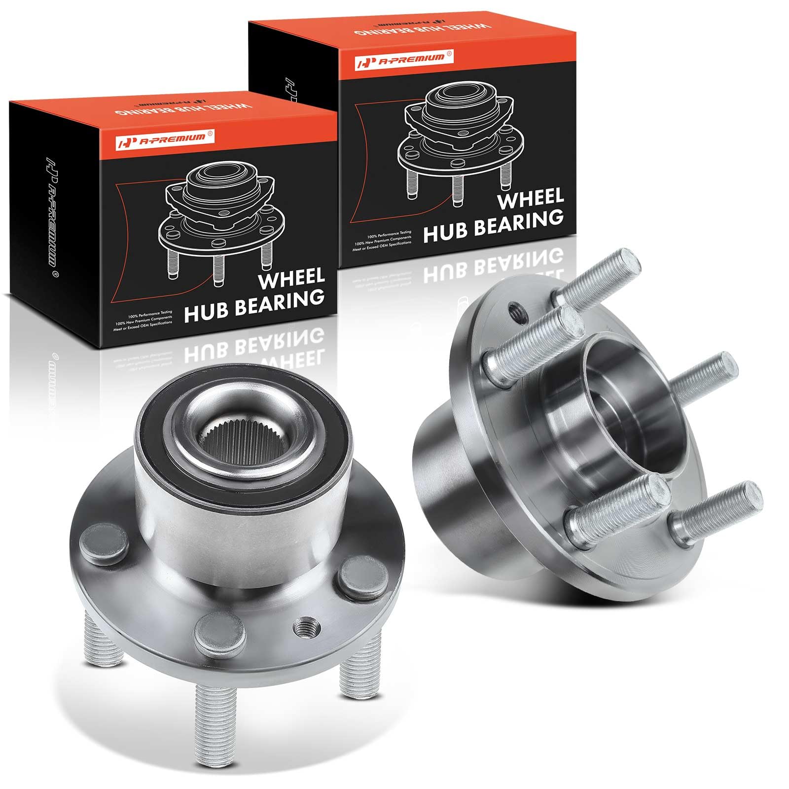 Buy APremium 2 x Front Wheel Bearings and Hub Assembly Compatible with