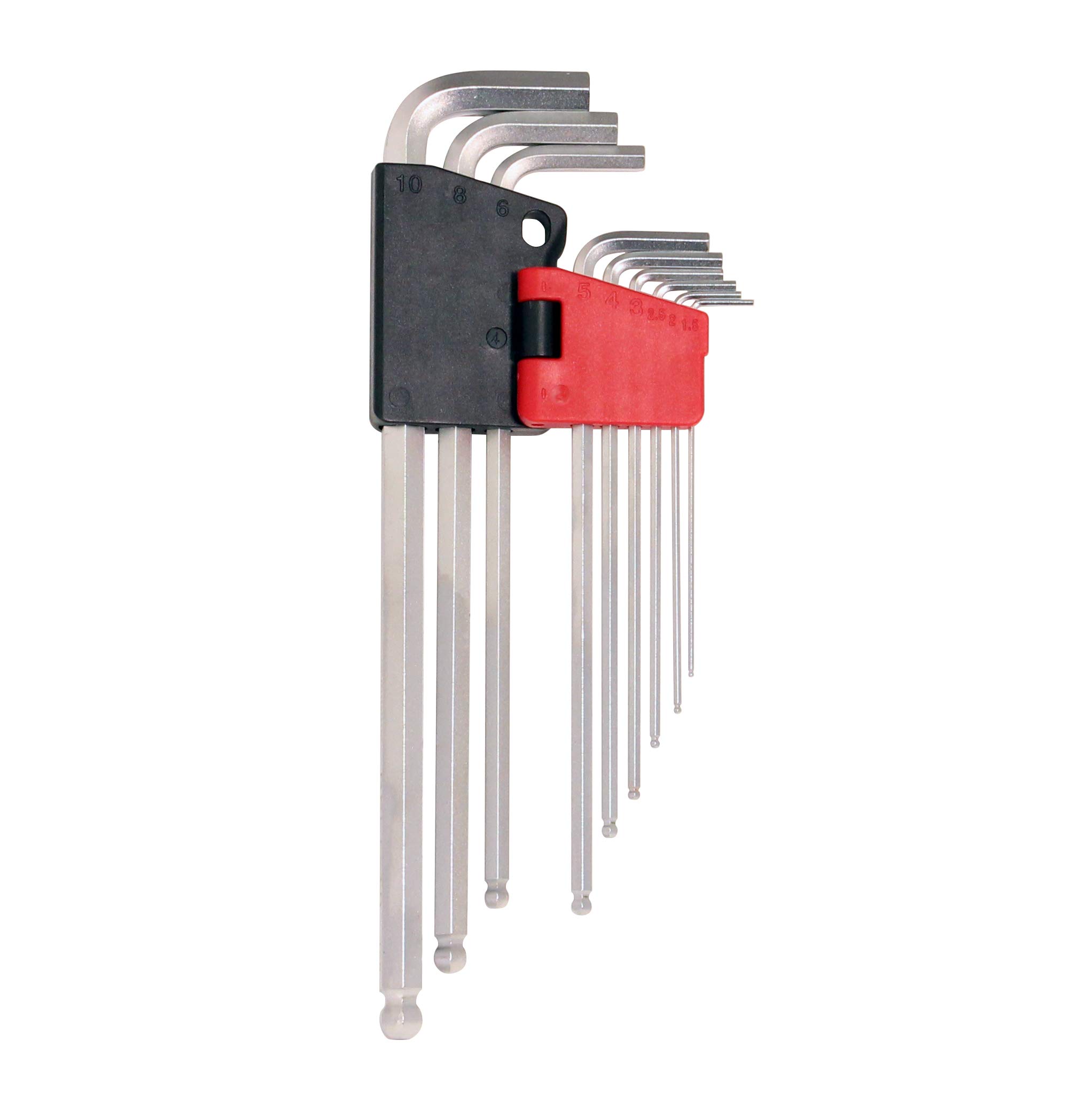 Tone BPLT90 Long Ball Point L-Shaped Wrench Set, 9 Pieces