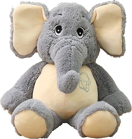 Amazon Co Jp 巨大な象のぬいぐるみ子供かわいい人形なだめるような人形動物のぬいぐるみベッドの装飾枕象の柔らかいおもちゃ 子供のための眠っている仲間の誕生日ギフト 38 128cm 98cm おもちゃ