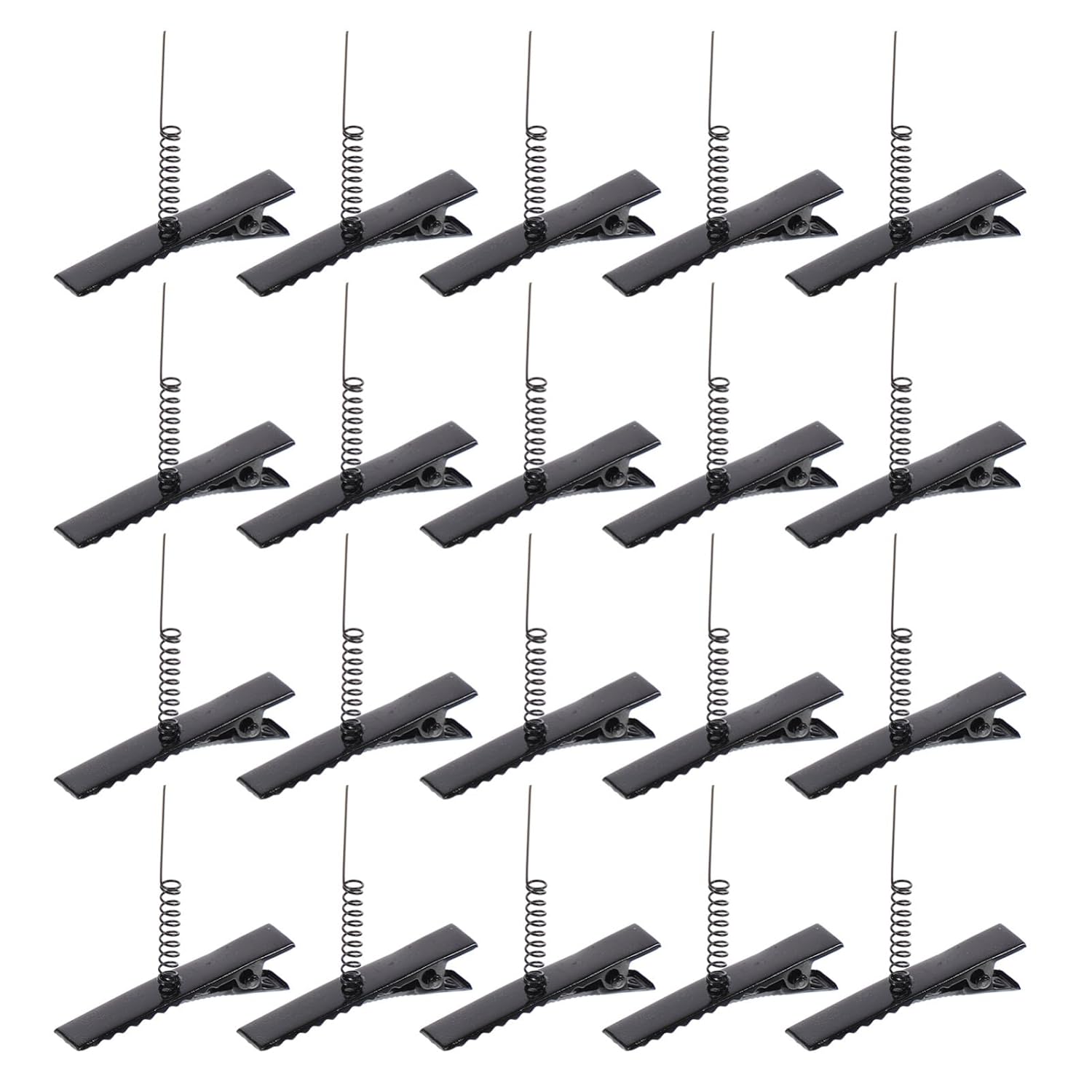 Abaodam 100pcs Duck Bill Clips with Spring Metal Hair Clips DIY for Crafts Easter Halloween Christmas Hair Accessories