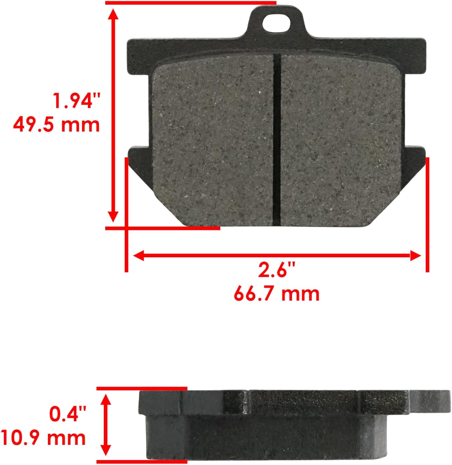 Caltric Front Brake Pads and Rear Brake Shoes Compatible with Yamaha XJ650R Seca 650 1982