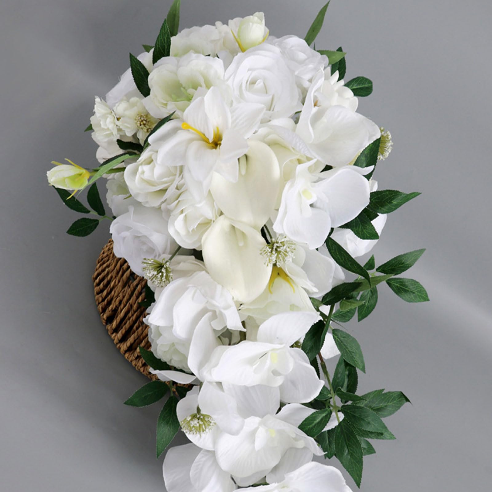Elegante fiore artificiale combinato fiore matrimonio per damigelle d'onore piccola damigella d'onore spilla matrimonio bouquet decorazioni fidanzamento