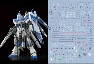 (RG 1/144 Hi–νガンダム用) [他社製] HG RG MG PG RE HiRM ロボット プラモデル用水転写式デカール [並行輸入品]
