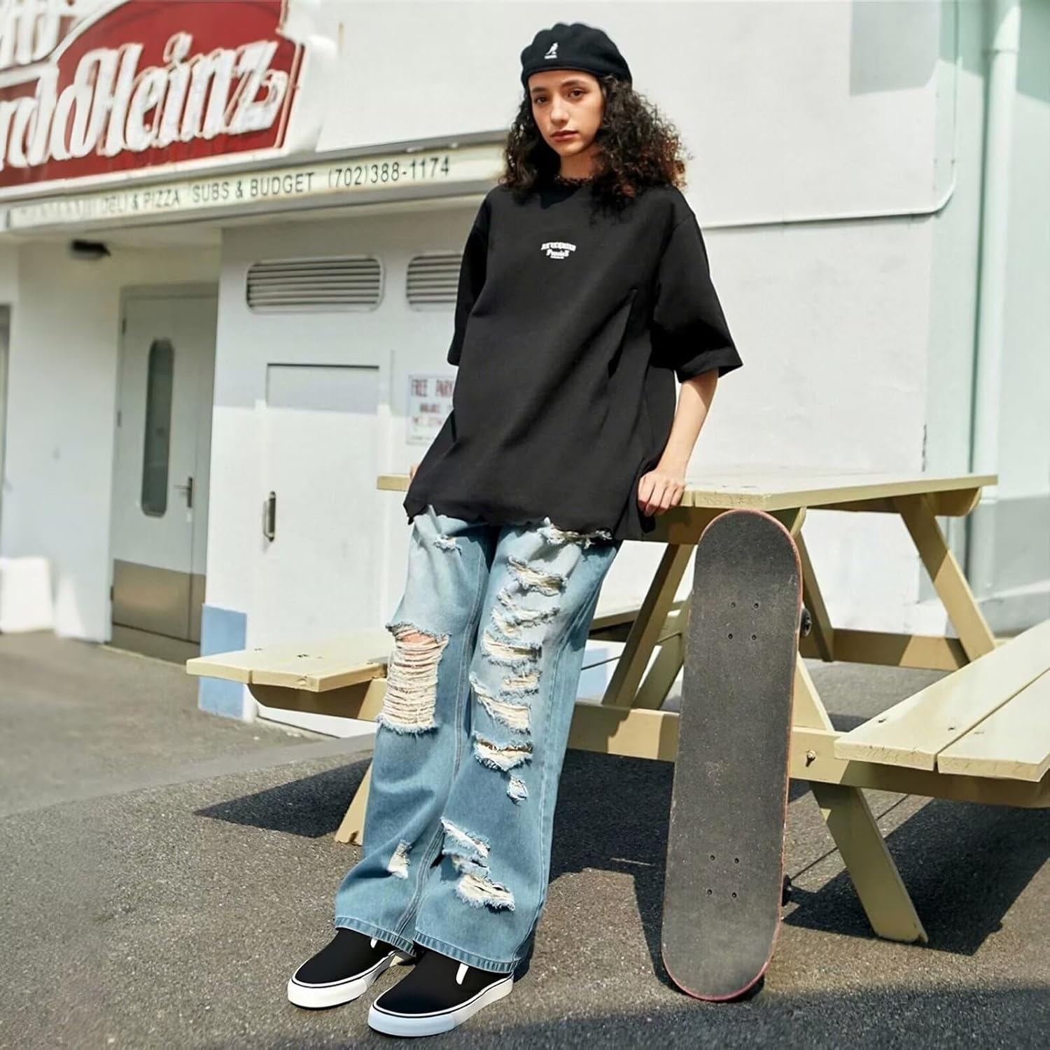 Women's Slip on Canvas Shoes Classic Casual Sneaker, Fashion Sneakers for Walking No Lace Travel - Image 2