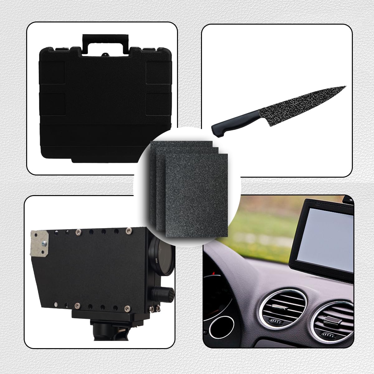 Black ABS Plastic Sheets - 2 Pack for Crafts & DIY -6