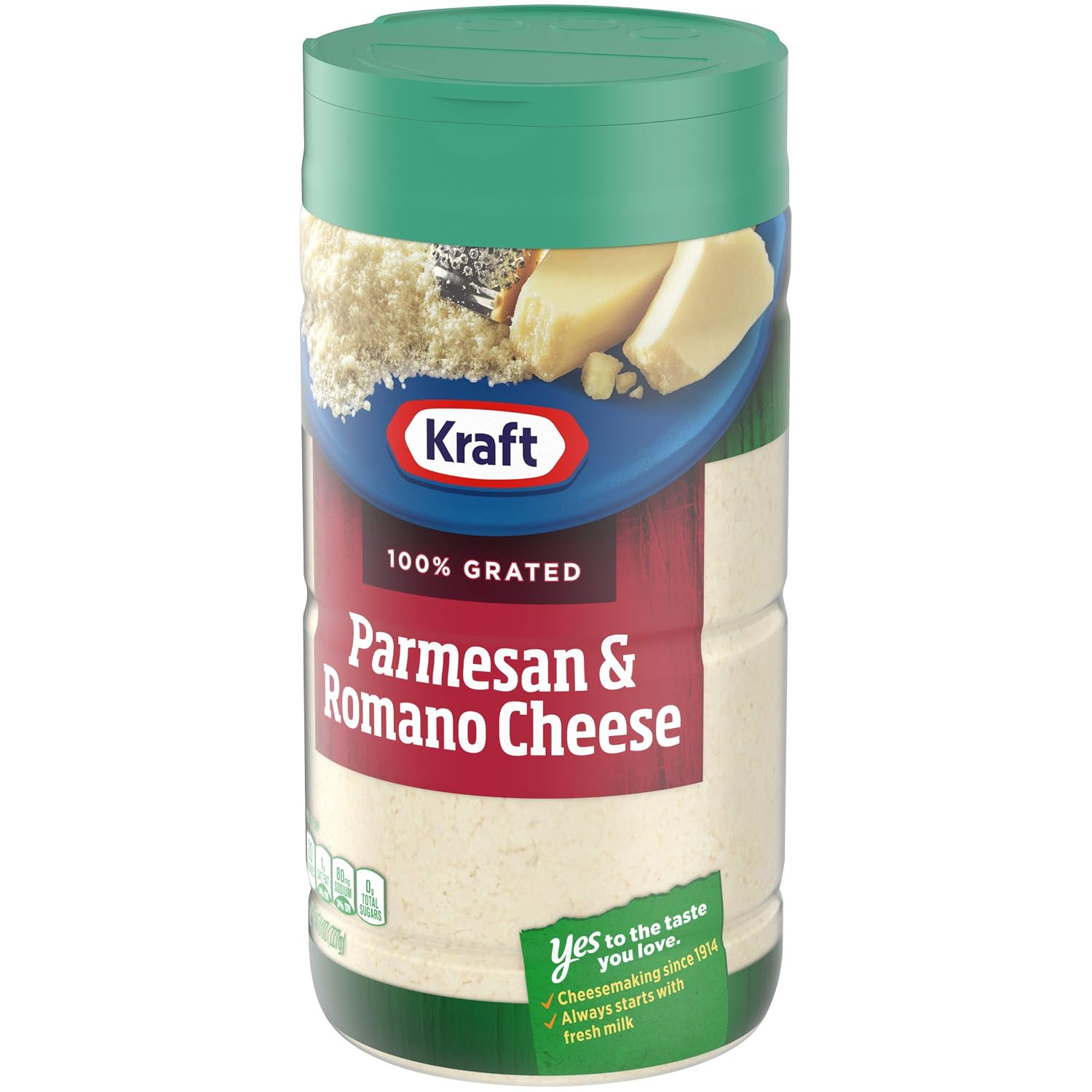 Kraft Parmesan & Romano Grated Cheese (8 oz Shaker)