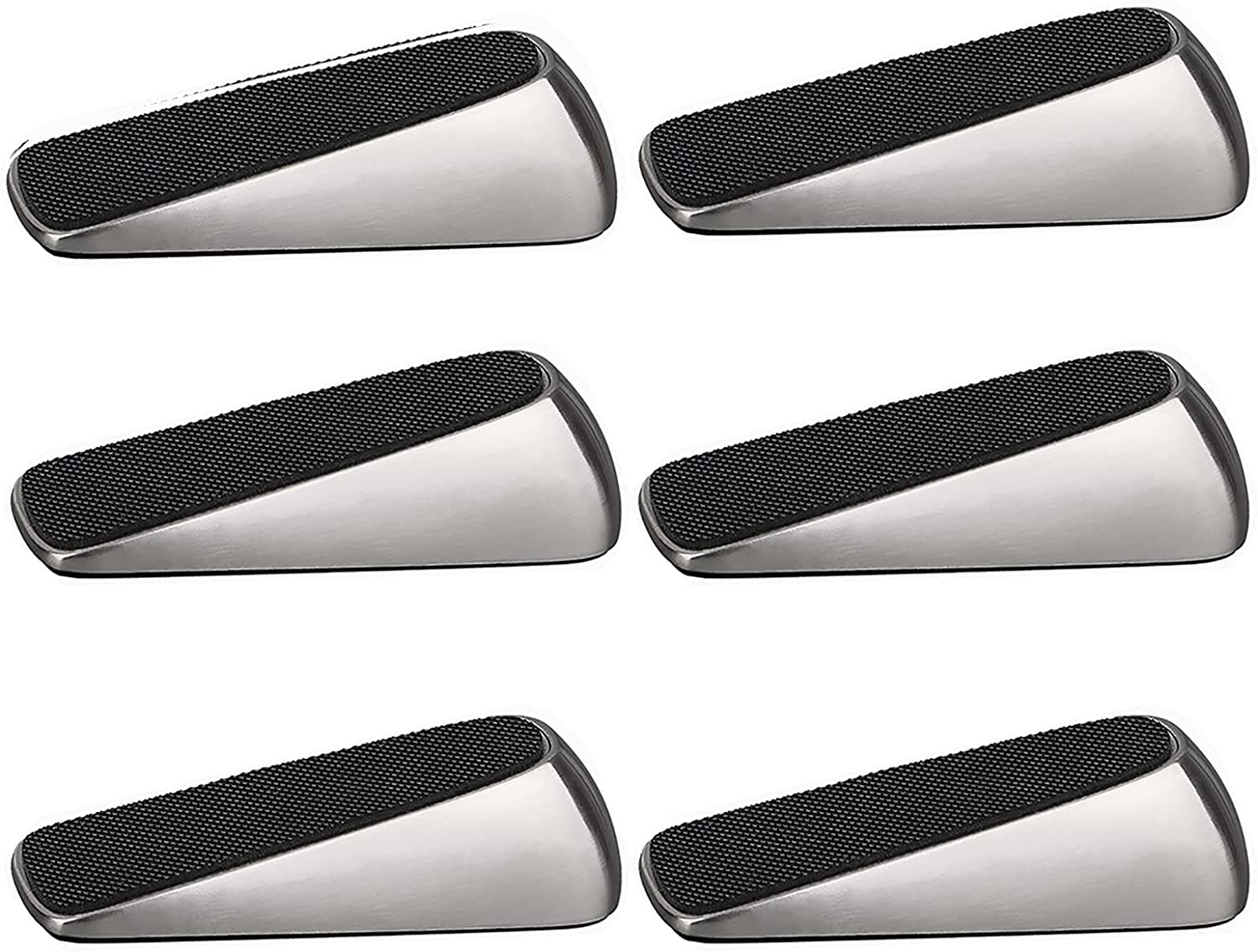 LCANALLYMS Door stoppers, Door Stopper Wedge, Stop,Floor Mounted Wedges,Heavy Duty Metal(White)