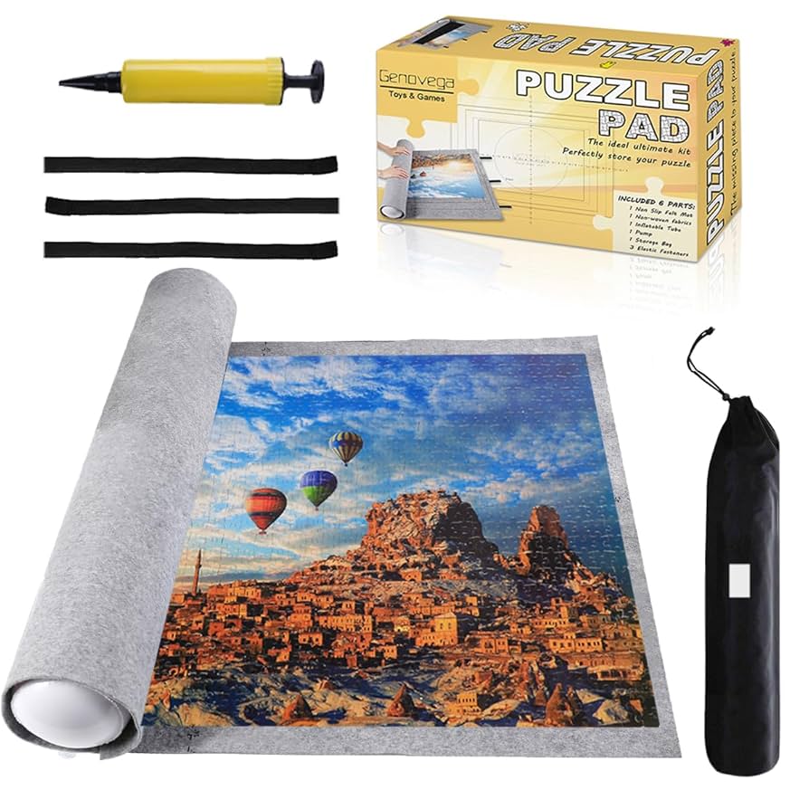 ジグソーパズルマット　Rolle your puzzleアメリカ製 Amazon.com: Jigsaw Puzzle Mat Roll Up - 3000 Pieces Large