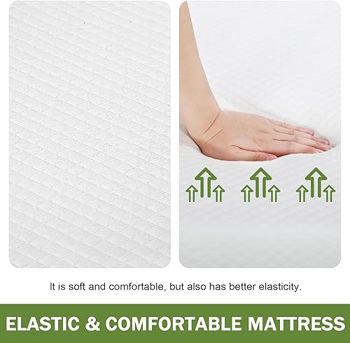 Miniatura 5 de BLKMTY Colchón Queen de 80 x 60 x 8 pulgadas, colchón de espuma viscoelástica de gel de 8 pulgadas para sueño fresco, colchón suave de firmeza