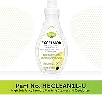 Vista 2 de Excelsior HE - Limpiador y desodorante para lavadora, elimina olores y residuos para 20 limpiezas de lavadoras de alta eficiencia, aroma a limón