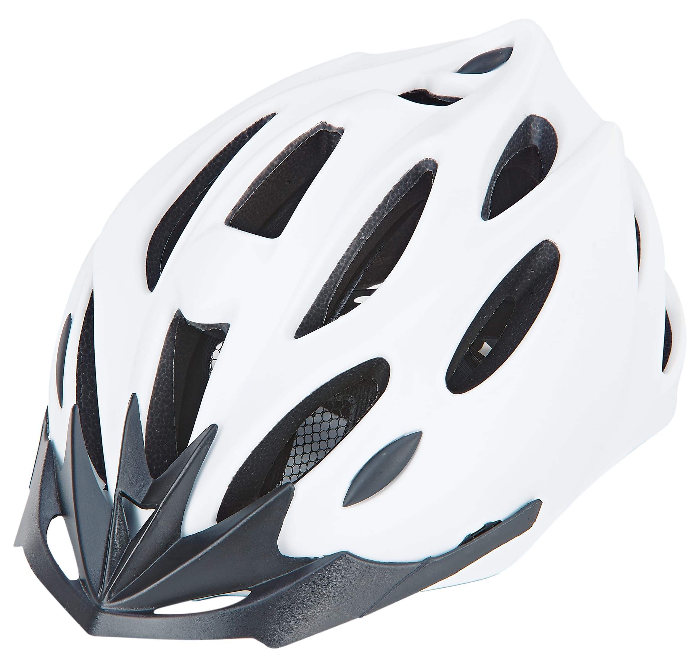 Prophete Erwachsenen-Fahrradhelm Weiß mit Reflexstreifen